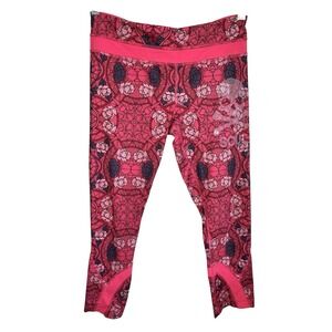 Lululemon X Soul Cycle Capri Floral Spin Legging Athleisure Skull Women 6 Active